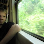 Vincent dans le train