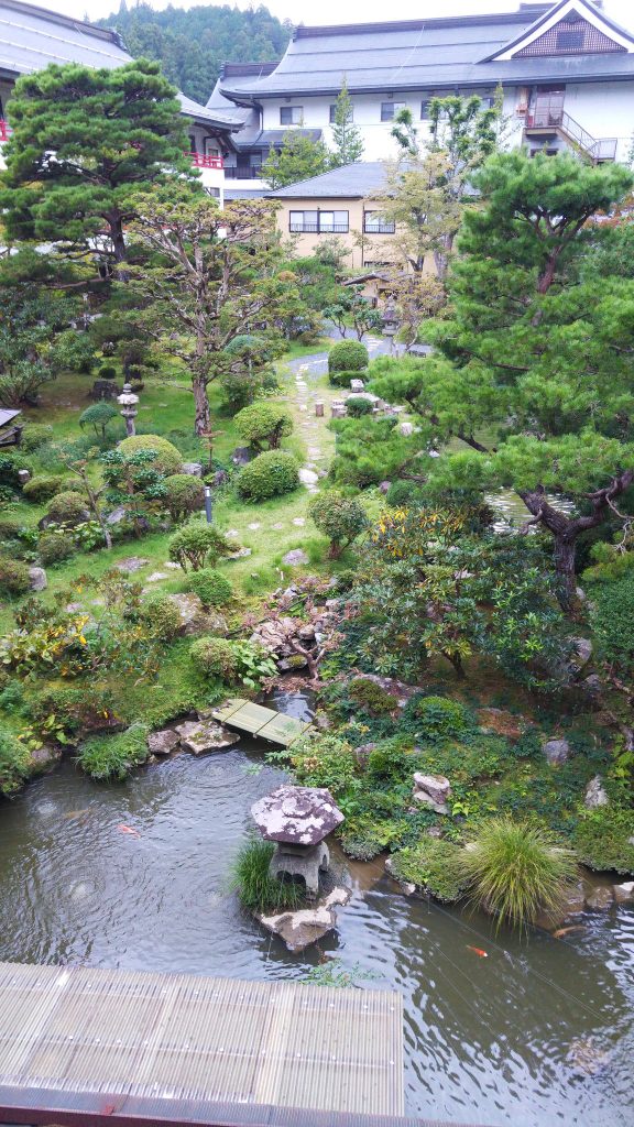 Le jardin de notre temple-hôtel, le Sekishoin