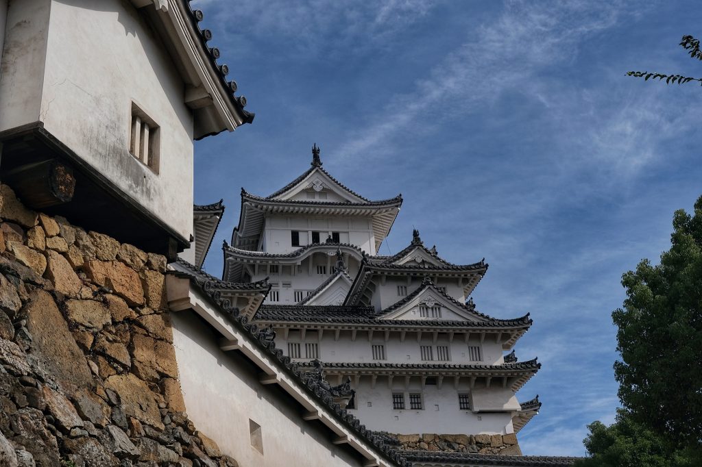 Le château de Himeji et son mur d'enceinte
