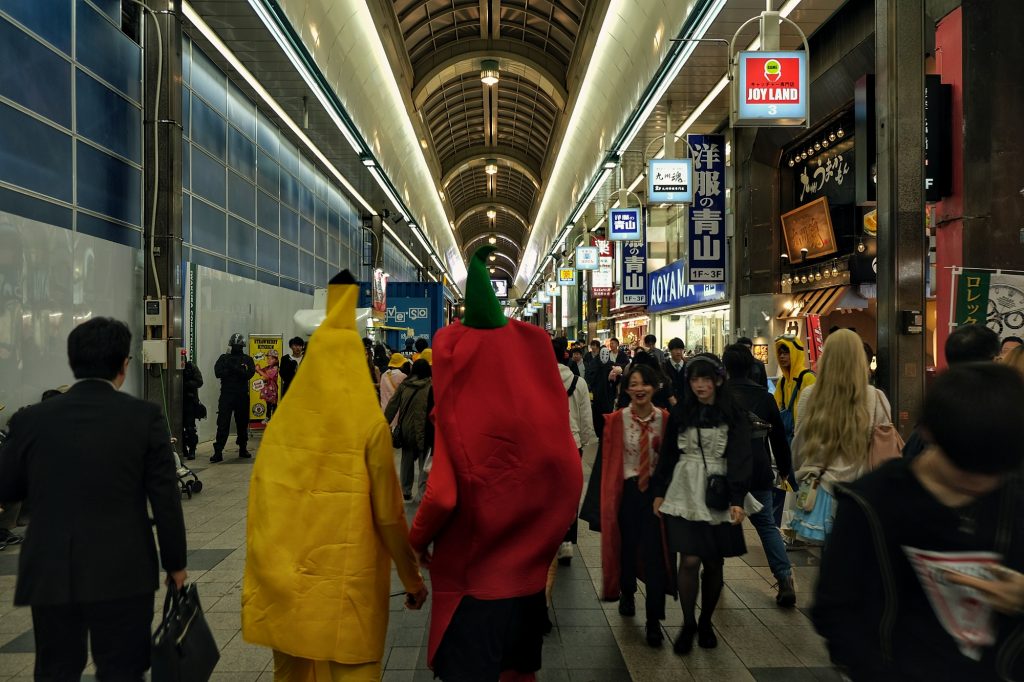 Halloween dans les rues de Sapporo