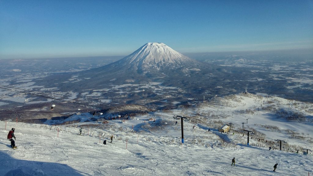 Le mont Yotei vue depuis la station d'Annupuri