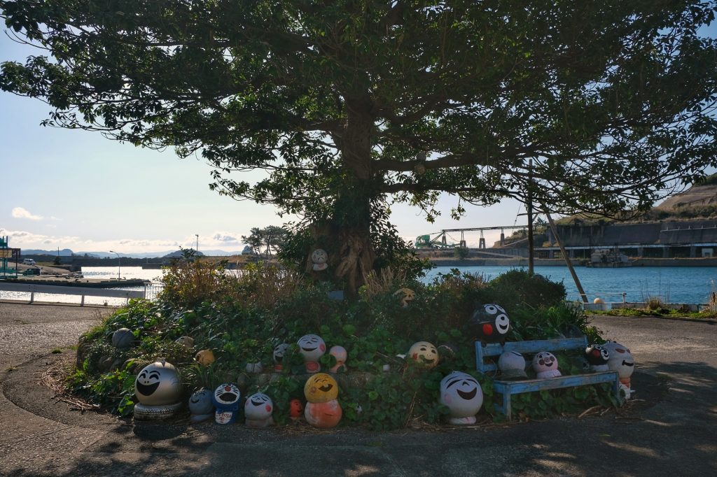 Le "rond-point" du port de l'île d'Ikeshima