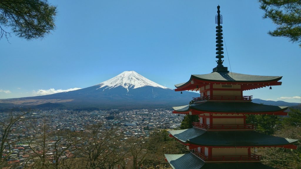 La pagode Chureito et le mont Fuji