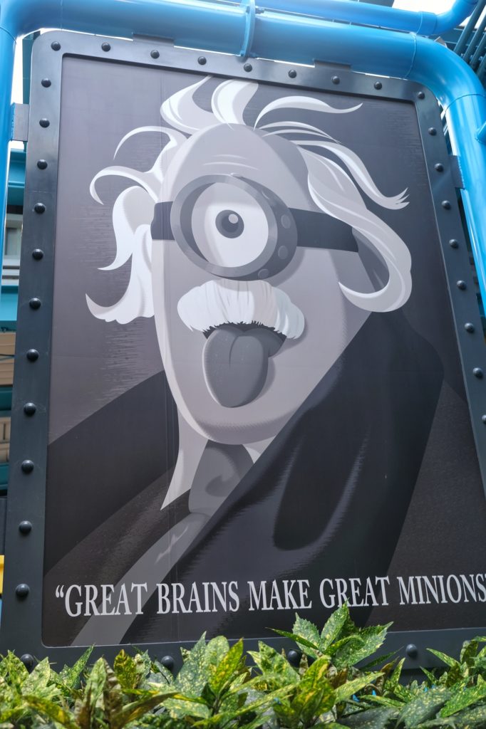 Affiche drôle Einstein en minion