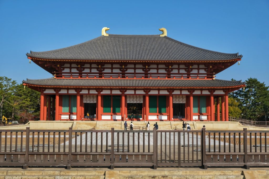 Le hall Chu Kondo du temple Kofuku-ji à Nara
