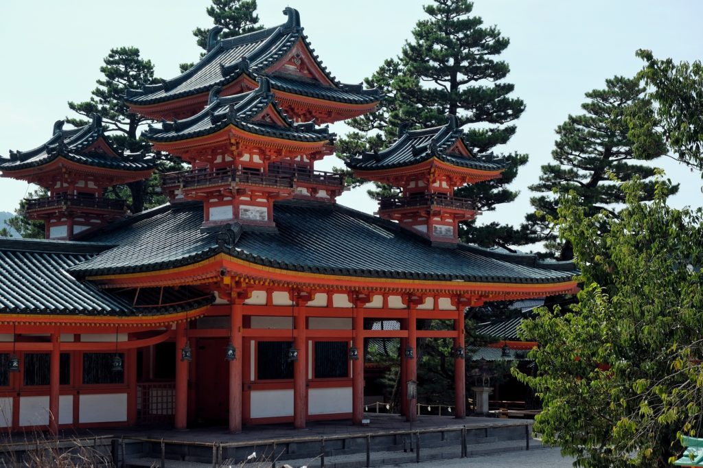 La tour Souryu-rou du temple Heian-jingu