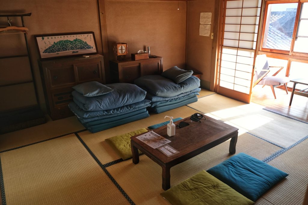 Notre chambre traditionnelle dans la Guest house Anago-no-nedoko à Onomichi