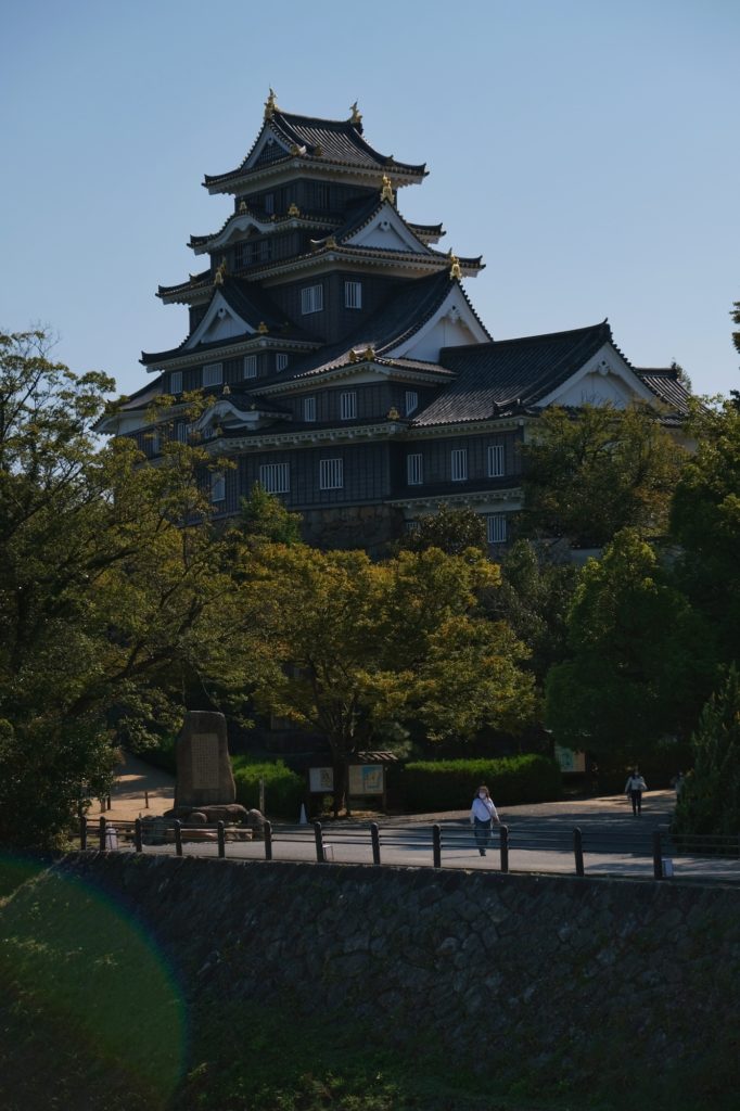 Le château noir Ujo à Okayama